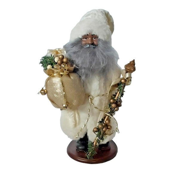 Vintage Self Standing Santa Clause Christmas Statue